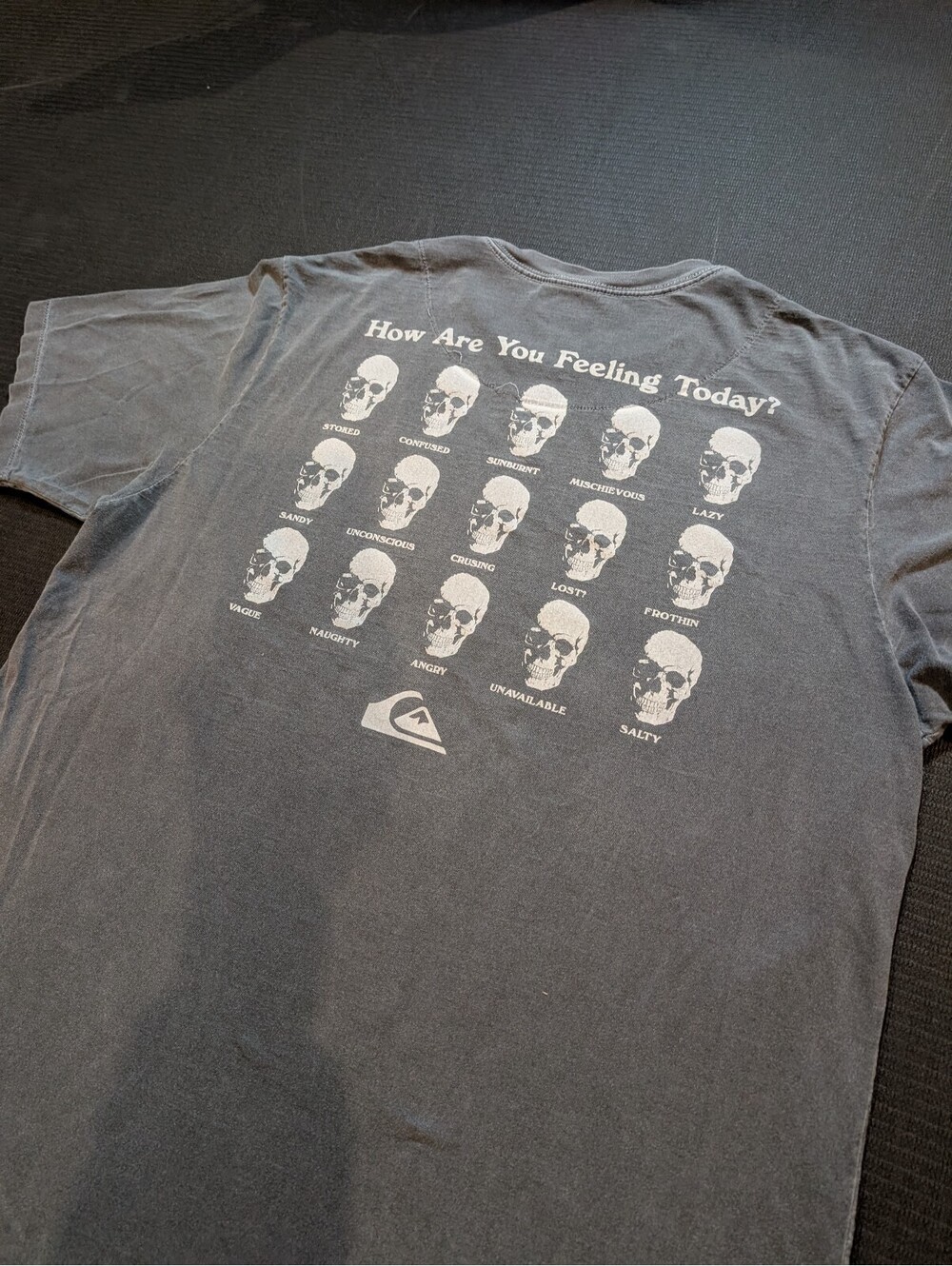 Quiksilver Graphic T-Shirt with Skull Mood Prints